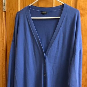 Talbots Plus Blue Cardigan Sweater